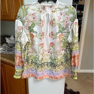 Alice + Olivia Floral Multicolor Blouse